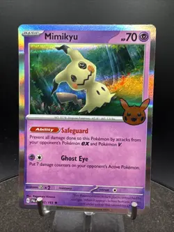 Mimikyu 2023 Trick Or Trade Halloween Stamp Pokemon TCG Holo Rare 097/193 - Image 1