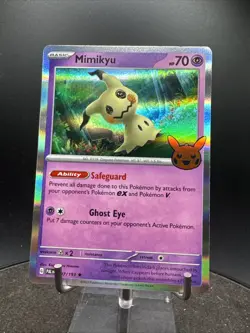 Mimikyu 2023 Trick Or Trade Halloween Stamp Pokemon TCG Holo Rare 097/193 - Image 3