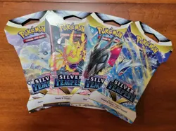 4x Pokemon Silver Tempest Sleeved Booster Packs - Complete Art Set! 820650870927 - Image 1