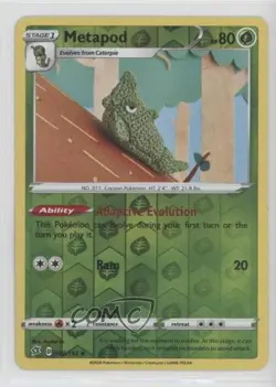 Metapod Reverse Foil Pokemon Sword & Shield Rebel Clash #002 - Image 1