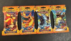 Rare Pokemon XY FLASHFIRE Art Set SLEEVED Packs- SEALED 820650108877 - Image 1
