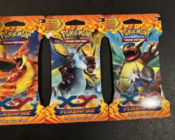 Rare Pokemon XY FLASHFIRE Art Set SLEEVED Packs- SEALED 820650108877 - Image 3