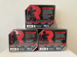 Pokemon TCG Destined Rivals Team Rocket Tin Set of 3 2025 New IN HAND - Image 2