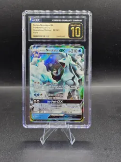 Pokemon TCG Alolan Ninetales GX Guardians Rising 22/145 Holo CGC Pristine 10 - Image 2