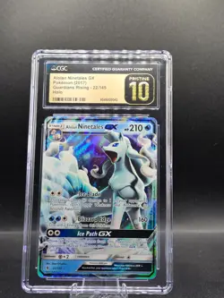 Pokemon TCG Alolan Ninetales GX Guardians Rising 22/145 Holo CGC Pristine 10 - Image 3