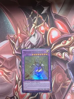 Yugioh Masked HERO Koga SDHS-EN042 Super Rare 1st Ed - Image 1
