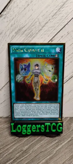 Yu-Gi-Oh! Mask Change II GOLD RARE / PGL3 EN086 1st Edition LP - Image 1
