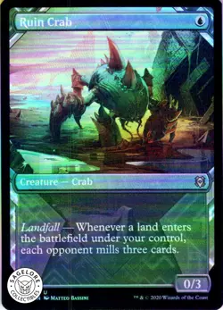 MTG Ruin Crab (Showcase) (295) | NM Foil | Zendikar Rising (ZNR) - Image 1