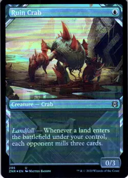 MTG Ruin Crab (Showcase) (295) | NM Foil | Zendikar Rising (ZNR) - Image 2