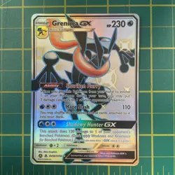 Greninja GX SV56/SV94 Pokemon Hidden Fates Holo Full Art Card - Image 1