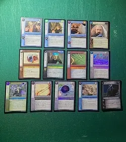 LOTR TCG Lot Of 13 FOIL Cards. NO DOUBLES! ALL UNIQUE! Lord Of The Rings TCG - Image 1