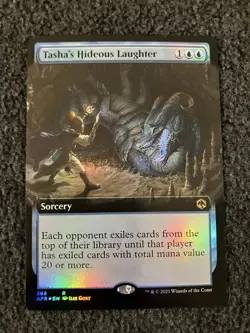 Magic The Gathering MTG - Tasha's Hideous Laughter (Extended Art) Foil - AFR - Image 1