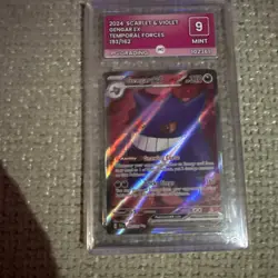 Pokemon Card 9 Gengar ex 193/162 TEF Temporal Forces Ultra Rare FA 2024 - Image 2