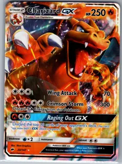Charizard GX 20/147 SM - Burning Shadows - Pokemon Card - NM - Image 1