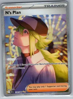 N's Plan - 170/086 SV: Black Bolt - Pokemon Card - NM - Image 1