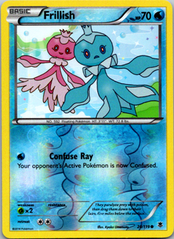 Frillish 20/119 C Reverse Holo Pokemon TCG Card XY Phantom Forces NM Near Mint - Image 1