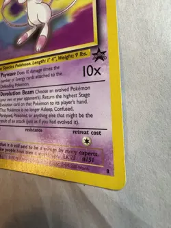 Mew Black Star Promo 8 Non-Holo Pokemon Card 2000 WOTC TCG - Image 4
