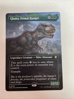 Ghalta, Primal Hunger (Borderless) Foundations #335 Rare - Image 1