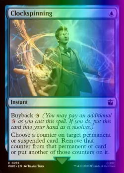 MTG Magic the Gathering Clockspinning (215/1208) Doctor Who LP FOIL - Image 1