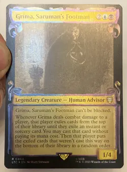 FOIL Grima, Saruman's Footman 0464 Showcase Scrolls Lord of the Rings UNPLAYED - Image 1