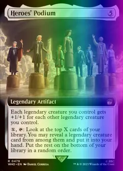 MTG Magic the Gathering Heroes' Podium (479/1208) Doctor Who LP FOIL - Image 1