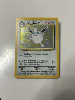 Pokemon 1999 Wigglytuff 16/64 Jungle Holo Rare NO SYMBOL ERROR MP - Image 1