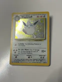 Pokemon 1999 Wigglytuff 16/64 Jungle Holo Rare NO SYMBOL ERROR MP - Image 2