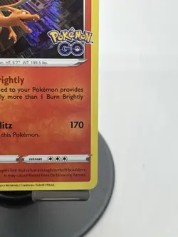 Pokemon TCG Charizard 010/078 Pokemon GO Holo Rare NM - Image 4