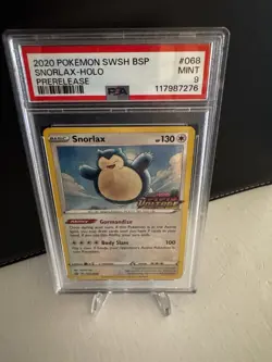 PSA 9 2020 Pokemon Vivid Voltage Snorlax Holo Rare Prerelease - SWSH068 #SWSH068 - Image 3