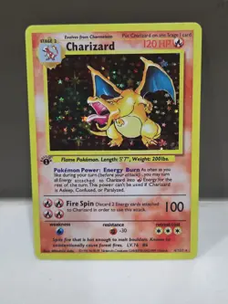 Pokemon TCG Charizard 1st Edition Base Set 4/102 Holo Unlimited Holo Rare - Image 1