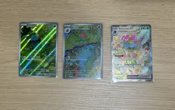 Pokemon 151 Full Art Set Bulbasaur, Ivysaur, EX Venusaur - Image 1