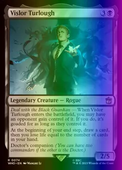 MTG Magic the Gathering Vislor Turlough (74/1208) Doctor Who LP FOIL - Image 1