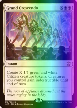 MTG Grand Crescendo (16p/77) New Capenna Commander Promos LP FOIL - Image 1