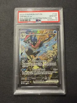 (PSA 10 Gem Mint) 2024 Pokemon Greninja ex Shrouded Fable SIR Promo #132 - Image 1