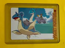 ASH CATERPIE Pokemon Pocket Monsters Vintage Vending Prism Sticker NM Foil Holo - Image 2