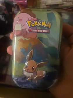 Pokemon TCG Kanto Friends Mini Tins (2 Packs) - Eevee/Chancy - 2019 / Sealed - Image 1