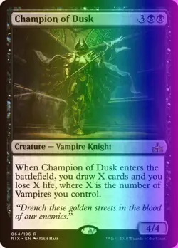 MTG Magic the Gathering Champion of Dusk (64/219) Rivals of Ixalan LP FOIL - Image 1