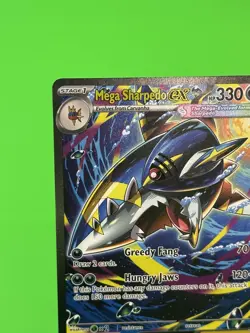 Pokemon Mega Sharpedo ex Phantasmal Flames Special Illustration Rare 127/094 NM! - Image 4