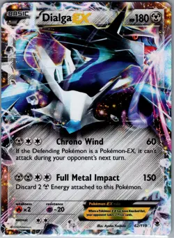 Dialga EX 62/119 XY - Phantom Forces - Pokemon Card - NM - Image 1