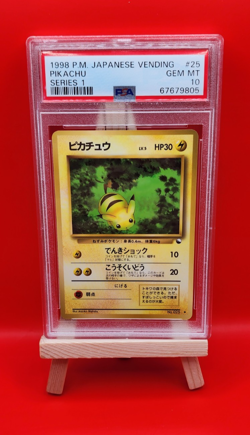 Pikachu No.025 PSA 10 US SELLER Vending Machine Cards Series 1 Regular(Japanese) - Image 1