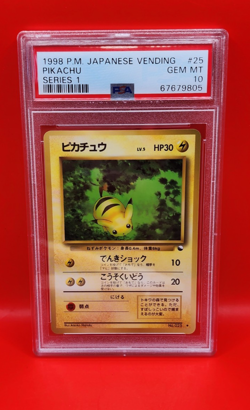 Pikachu No.025 PSA 10 US SELLER Vending Machine Cards Series 1 Regular(Japanese) - Image 3