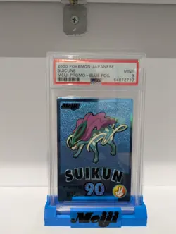Pokemon Card 2000 PSA 9 SUICUNE Holo Foil Japanese BLUE Meiji Promo POP 58 - Image 3