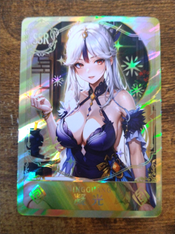 SSR Beautiful Waifu Card - Ningguang - Goddess Story Genshin Impact FOIL - Image 1