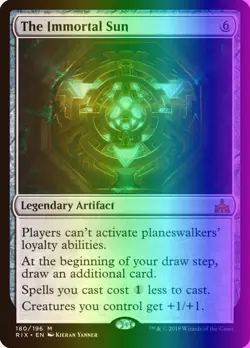 MTG Magic the Gathering The Immortal Sun (180/219) Rivals of Ixalan LP FOIL - Image 1