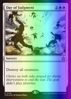 MTG Magic the Gathering Day of Judgment (140s/161) Foundations Promos NM FOIL - Image 1