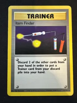 Pokemon TCG Base Set Item Finder 74/102 Regular Rare Card - Image 1
