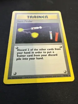 Pokemon TCG Base Set Item Finder 74/102 Regular Rare Card - Image 3