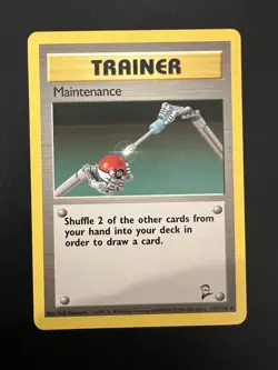 Maintenance 112/130 Base Set 2 2000 Pokemon Card Uncommon NM - Image 1