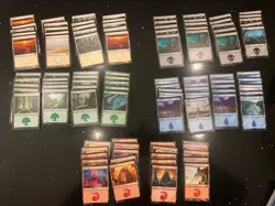 100 x Basic Lands (20 of each Colour) [ Various Sets MTG ] - Image 1