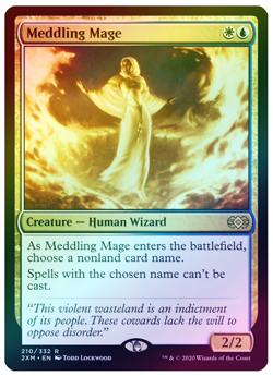 mtg meddling mage ENGLISH FOIL ingerence du mage magic double masters 4 availabl - Image 1